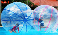 giant rolling bubble zorb ball funny